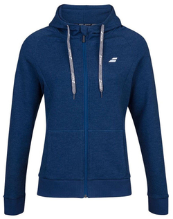 Женская теннисная куртка Babolat Exercise Hood Jacket Women - Blue