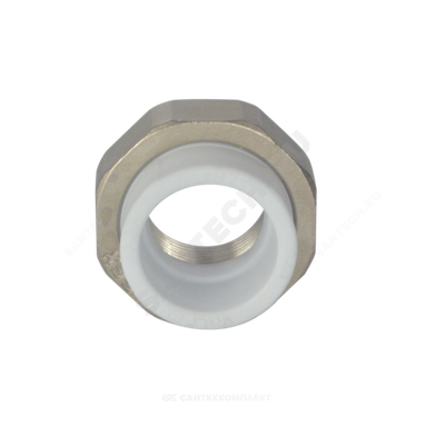 Муфта PP-R комбинированная разъемная белая Дн 32х1" ВР усиленная VALFEX 10155025У