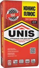 Клей плиточный усиленный UNIUS PLUS
