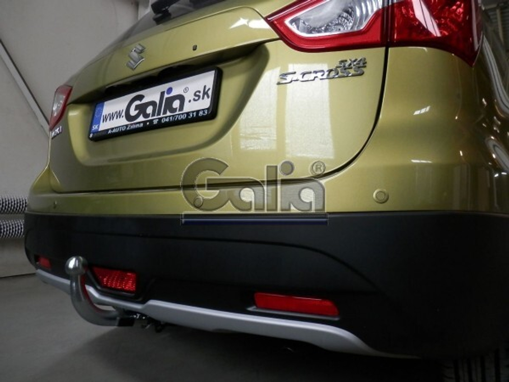 Фаркоп оцинкованный Galia S107A для Suzuki SX4 S-Cross 2013- 2WD/4WD(паспорт и сертификат в комплекте)(без электрики)