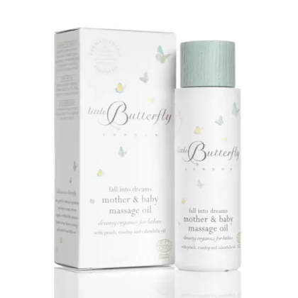 Органическое детское масло для тела мам и малышей Little Butterfly Mother & Baby Massage Oil "Сладких снов" 100 мл