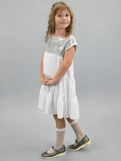 Платье нарядное для девочки с пайетками