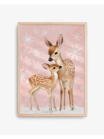 Новогодний декор 50х70 см постер интерьерный