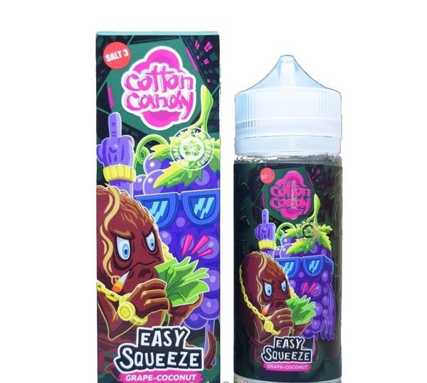 Купить Cotton Candy Easy Squeeze (Salt) - Grape-Coconut 120 мл