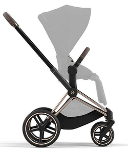 Коляска Cybex Priam IV Rosegold complete и автокресло Cloud G i-Size Fog Grey 3 в 1 Sepia Black