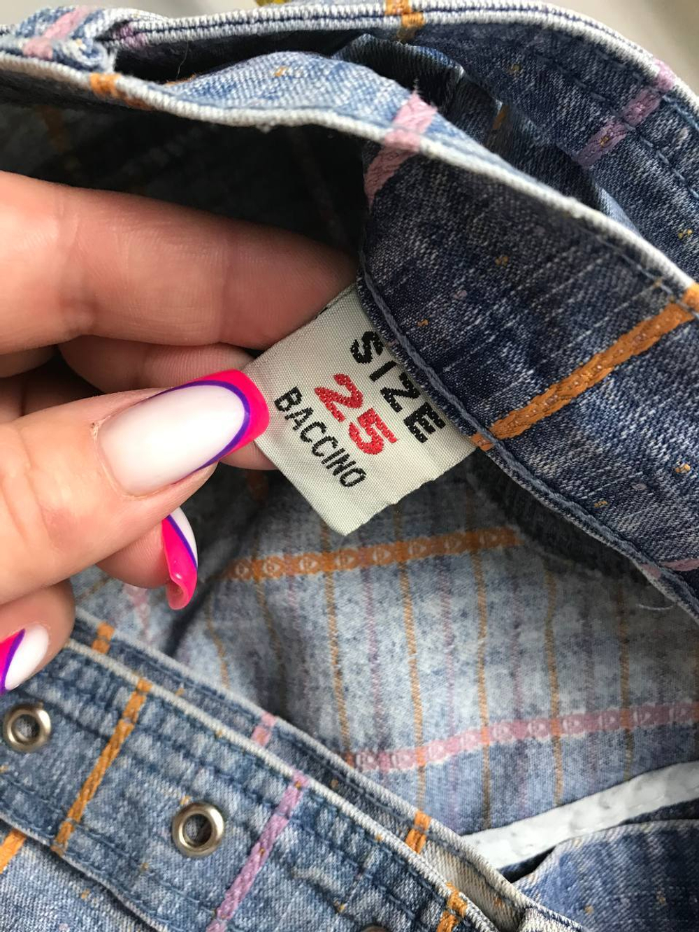 Джинсы Baccino укороченные, маркировка 25, визуально на 40/42 размер