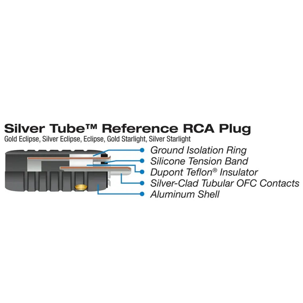 Wireworld Male Silver Tube RCA 11mm, коннектор RCA, посеребр., 11мм, (RCAM11MM)