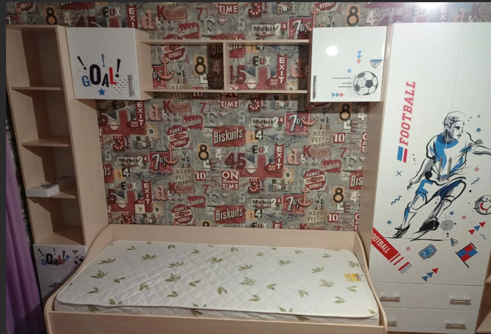 Вега Boy Антресоль дуб беленый