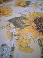 Гобеленовая скатерть Подсолнухи D 160 см