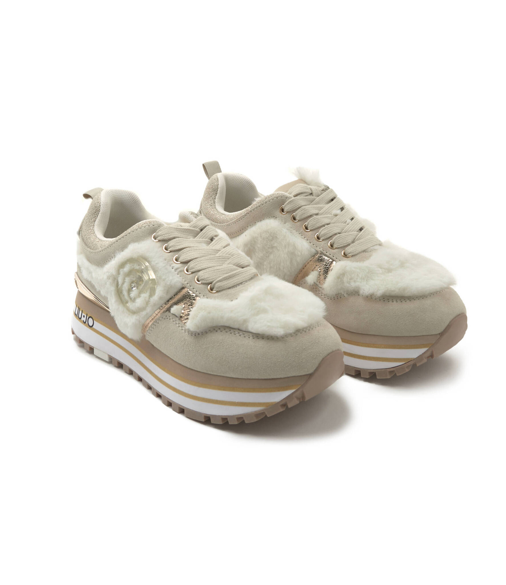 кроссовки maxi wonder 48 Liu Jo - кремовый(BF2113 PX295)