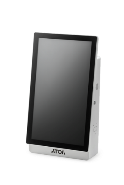 Касса самообслуживания АТОЛ КСО 3212 (21,5", miniPC:J6412, SSD, 8/128GB), без Wi-Fi, без ОС, Кр. стена, Кр. пин-пад, Кр. ФР.