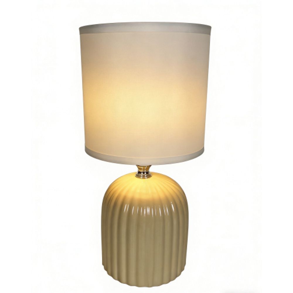 Настольная лампа Rivoli   7548-502 1 х Е14 40 Вт керамика бежевая с абажуром