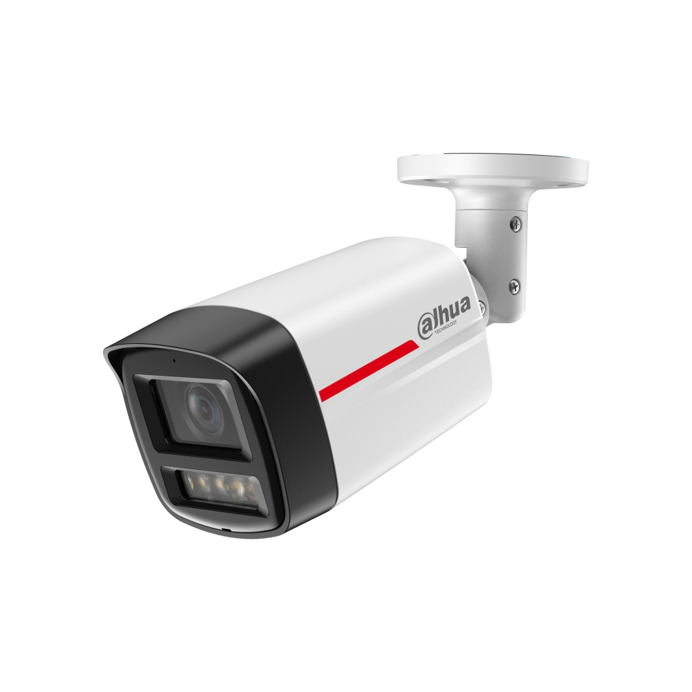 Уличная цилиндрическая IP-камера видеонаблюдения Wizcolor с ИИ Dahua DH-IPC-HFW2449TLP-S-LED-0600B-PRO