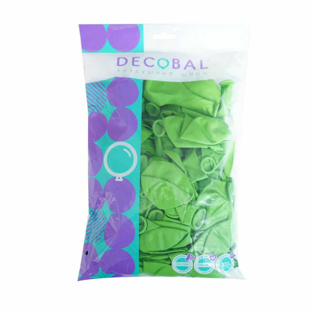 Шар (12''/30 см) Лайм, пастель, 100 шт.