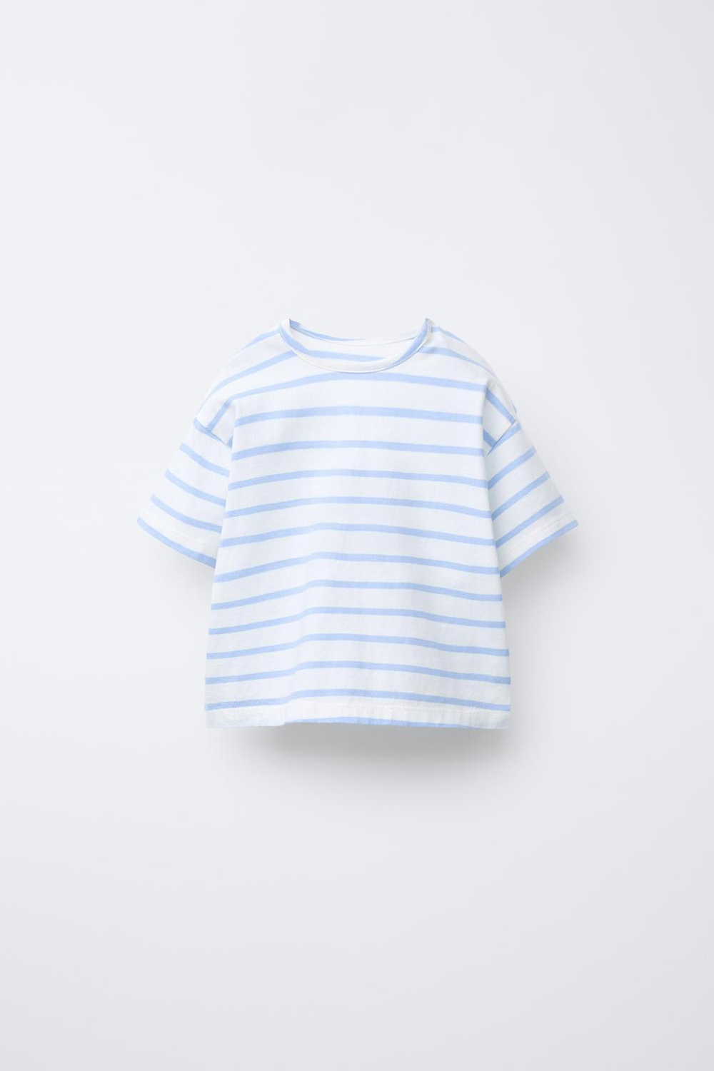 ZARA ФУТБОЛКА В ПОЛОСКУ, СИНИЙ