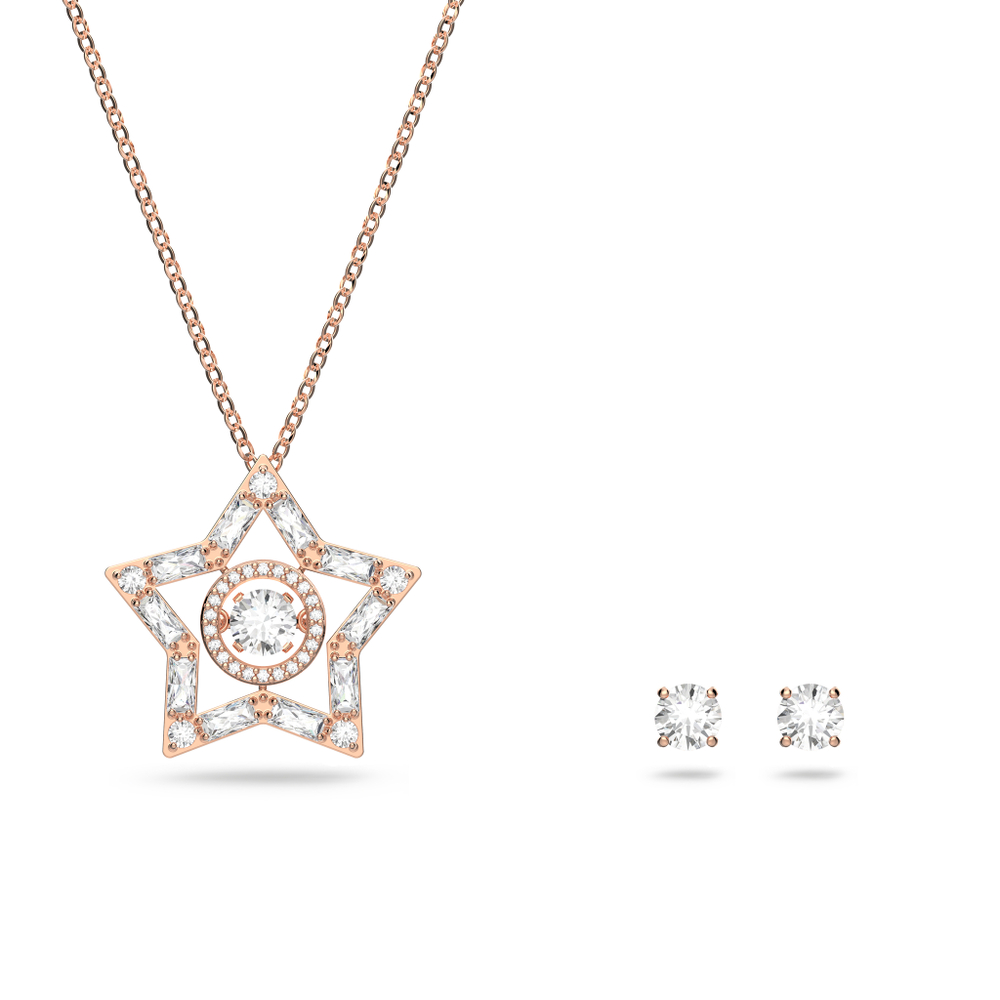 STELLA:SET ROS + ATTRACT STUDS WHITE/ROS