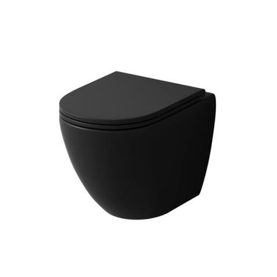 Унитаз подвесной Grossman Торнадо GR-4455BMSQ Безободковый с тонкой крышкой