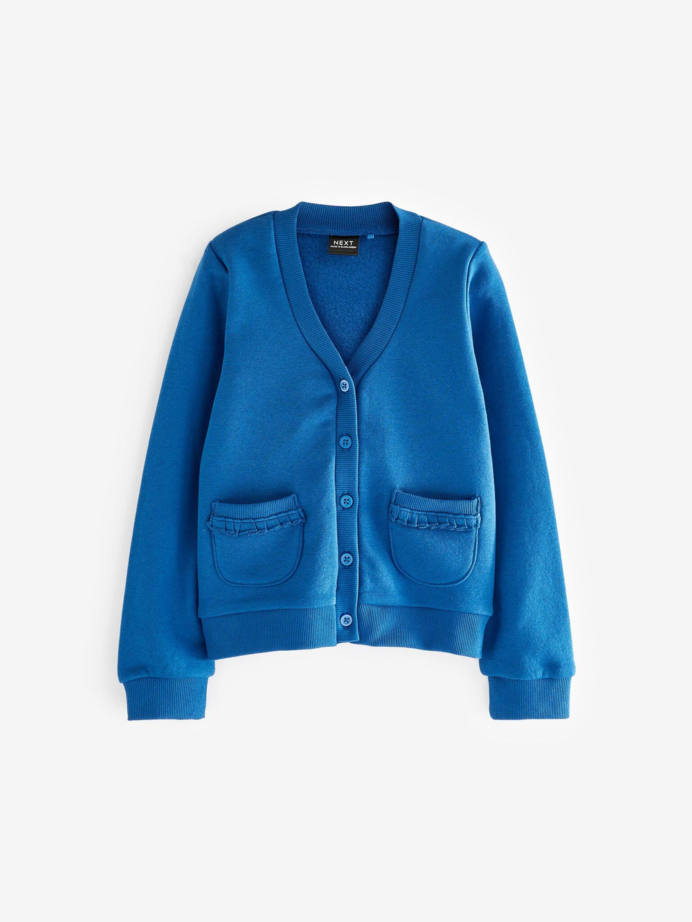 Кардиган школьный с карманами для девочки Next 996-697, Синий