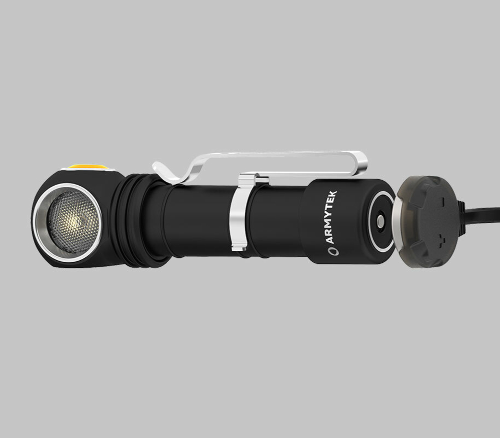 Мультифонарь Armytek F06901W Wizard C2 WR Magnet USB (красный и белый теплый свет)