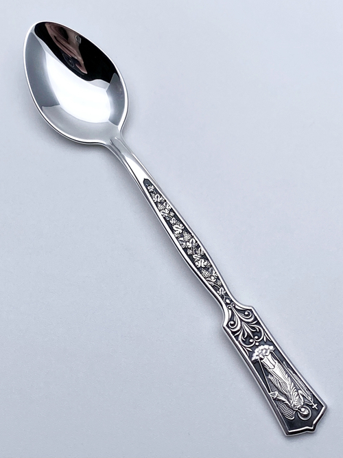 Ложка  из серебра/Чернение/Ангел-Хранитель