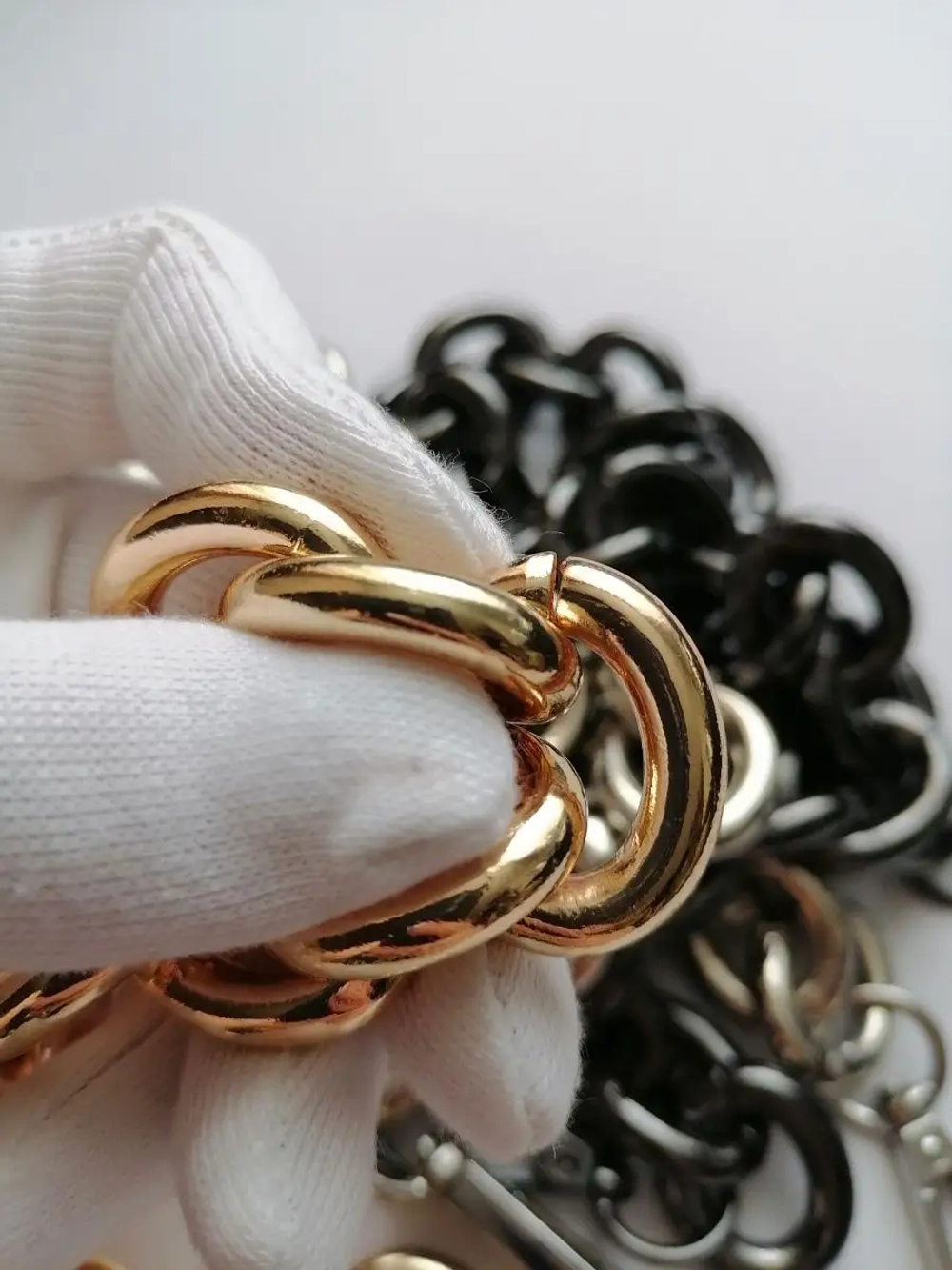 Алюминиевая крупная цепь 23*28 мм 60см