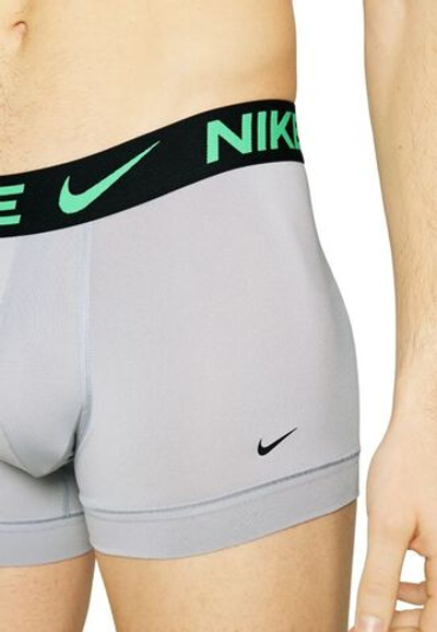Мужские боксеры спортивные Nike Dri-Fit Essential Micro Boxer Brief 3P - electric algae/wolf gray/black