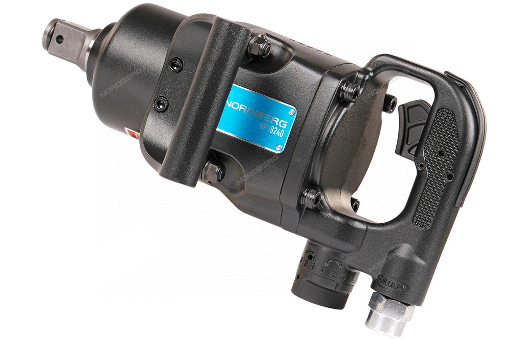 NORDBERG (NP18240) Пневмогайковерт ударный 1", с коротким валом 2500 Нм
