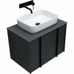 Тумба с раковиной Allen Brau Reality 70 1.32004.AM антрацит матовый