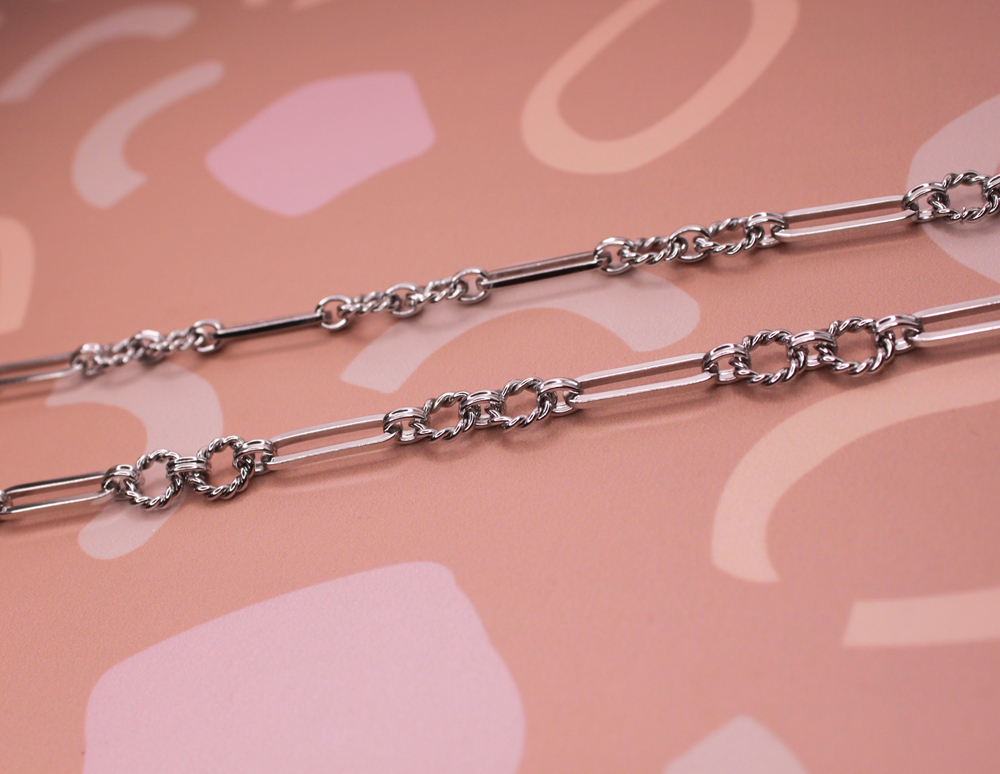 Цепь 20х7 мм Южная Корея с витыми кольцами 10 мм