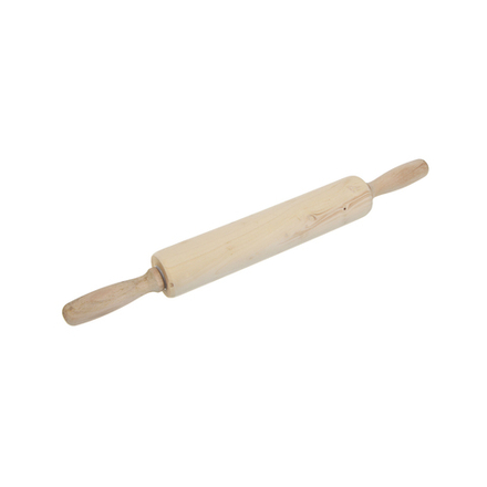 Скалка деревянная тм Vetta c вращающимися ручками, 42*5см