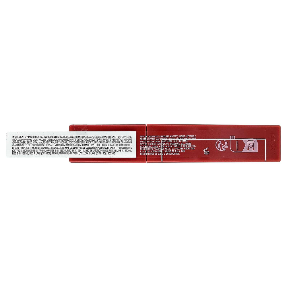 Revlon, жидкая помада для губ ColorStaylimitless Matte™, оттенок 008 Stir Me Up, 5 мл (0,17 жидк. унции)