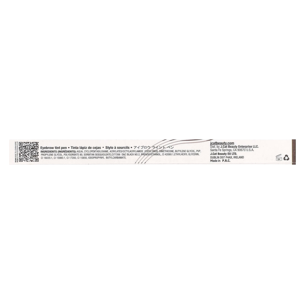 J.Cat Beauty, Ручка для контурирования бровей с 4 кончиками, ETP103 Espresso, 1,5 г (0,05 унции)