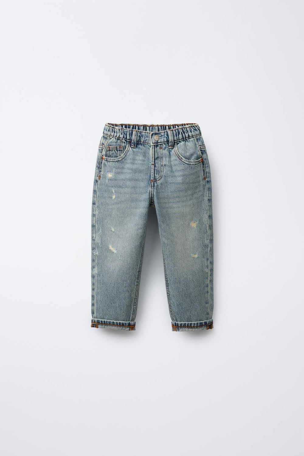 ZARA ДЖИНСЫ BAGGY, ВЫЦВЕТШИЙ СИНИЙ