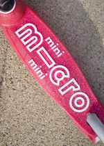 Cамокат Mini Micro Deluxe Блестящий LED розовый