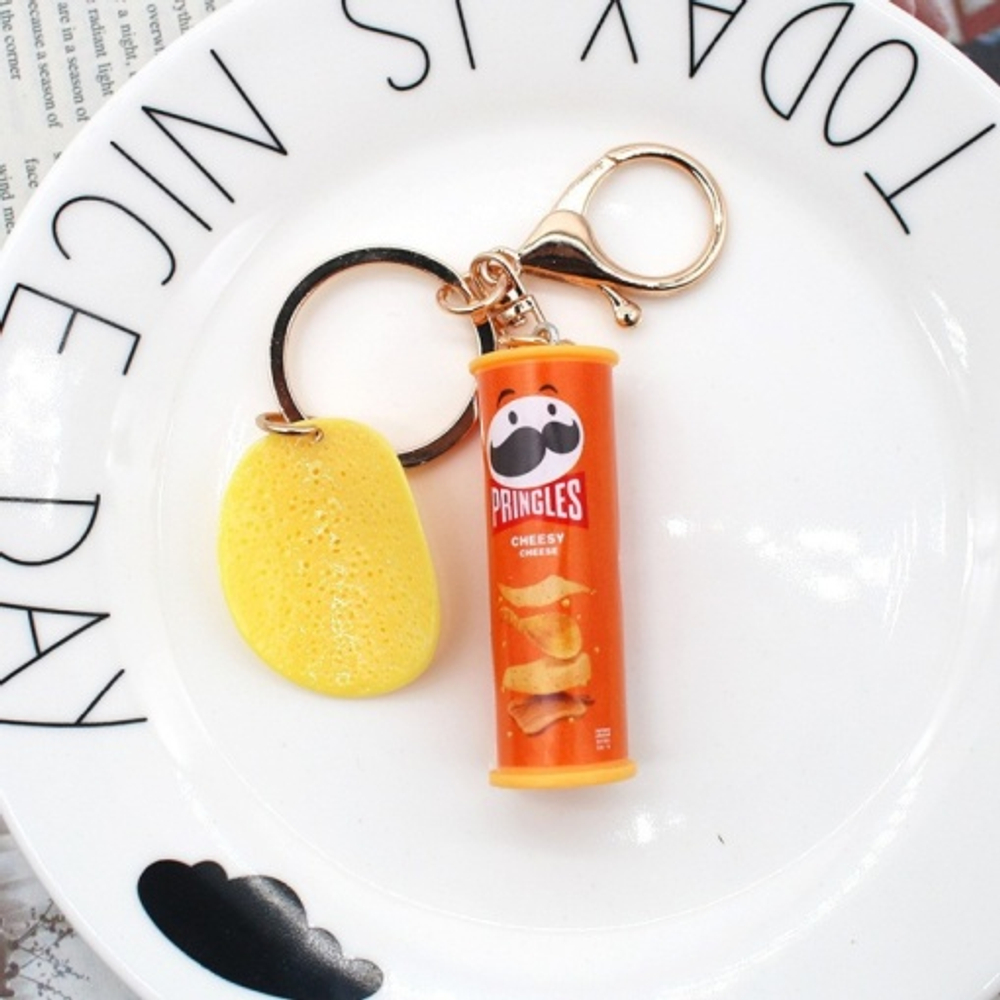 Брелок Pringles cheesy, оранжевый