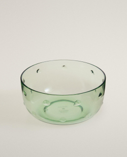 Zara Home миска из пластика, цвет зелёный, 13.6 см
