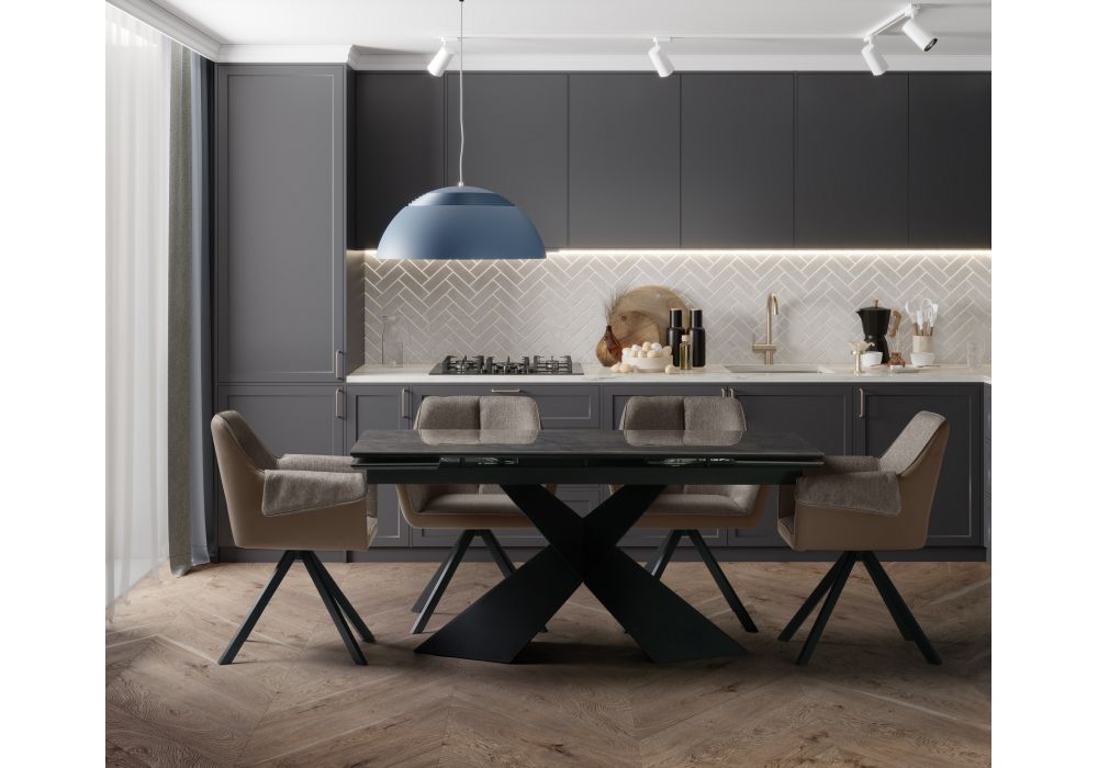 Стул на металлокаркасе Каита neptun 12 / flex 230 / черный