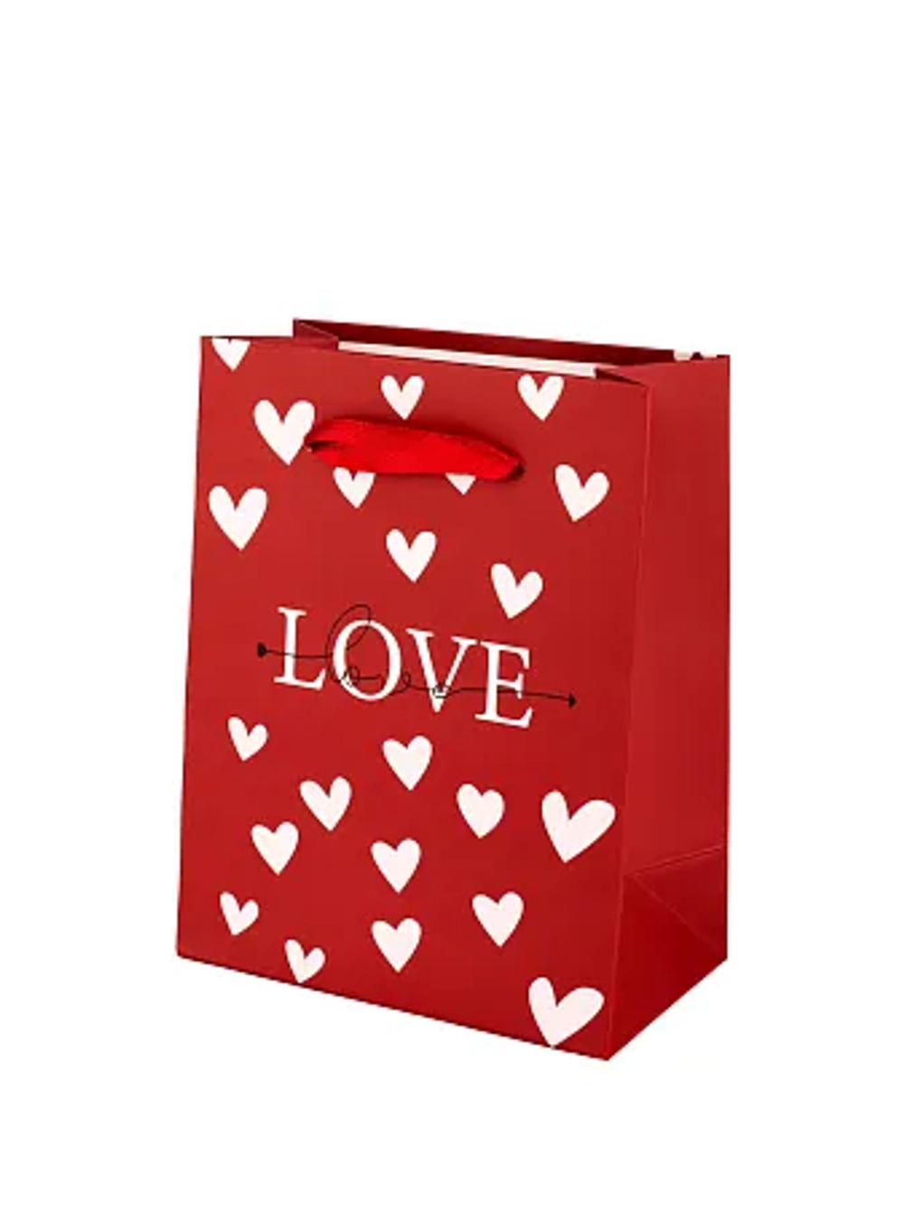 Пакет бумажный "Love" 14х11х6см