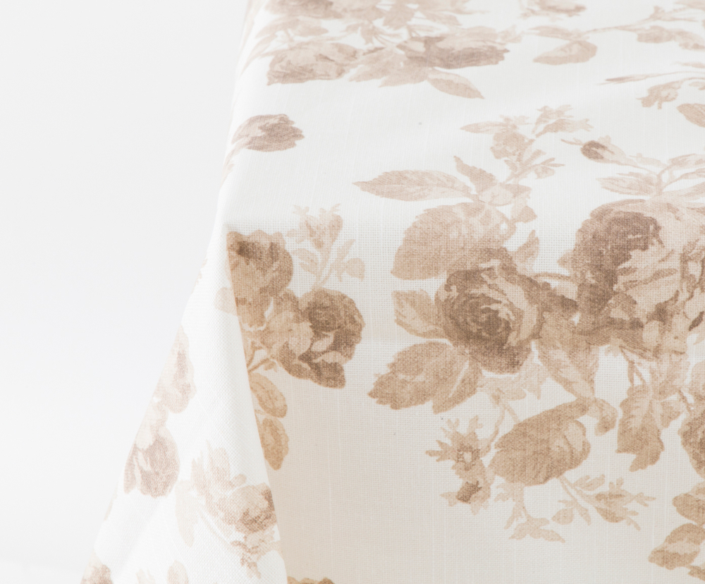 Скатерть 160х280 Old Florence Уайт Розрезината бежевая Италия фото