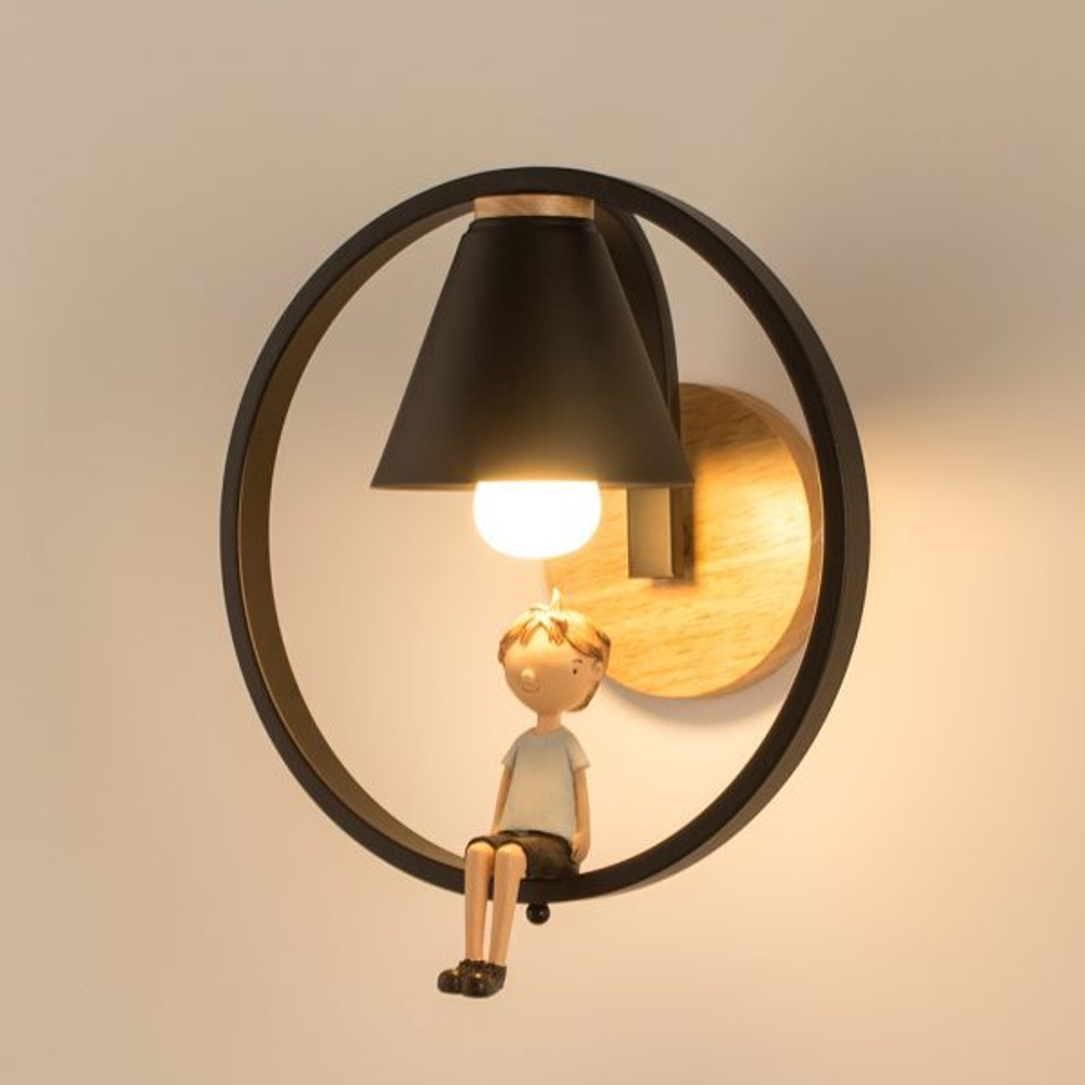 Настенный светильник Home Light Астерия MMD-LED B138-2-1xE27 черный