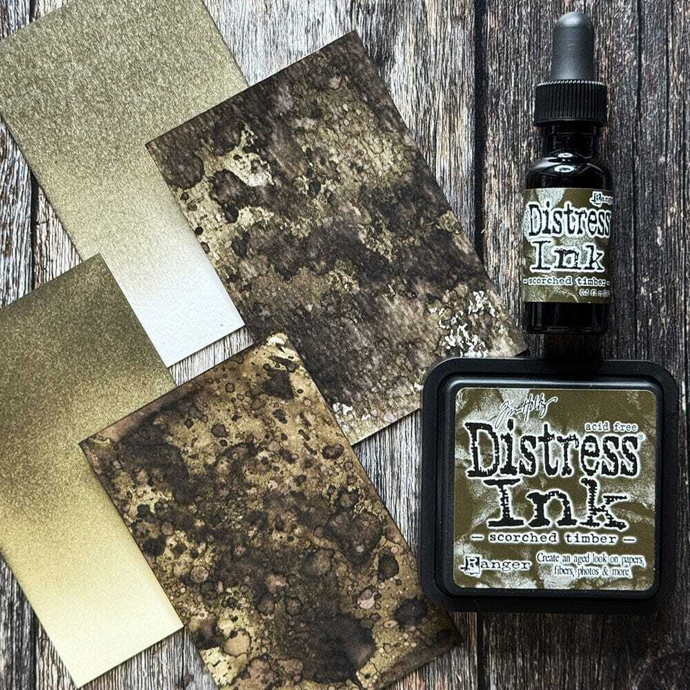Distress Ink Pad. Scorched Timber