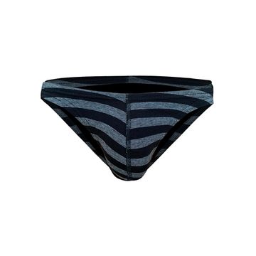 Мужские трусы слипы темно-серые в полоску DARKZONE DZN6476