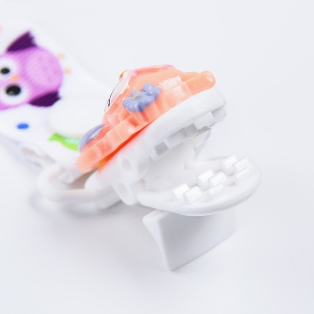 4513798 Держатель для пустышки на ленте "Совушка"