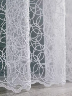 Тюль в спальню гостиную белый 400х240