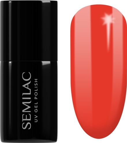 Semilac UV Hybrid Hottie - Гибридный лак для ногтей оттенок 039 Sexy Red, 7 ml