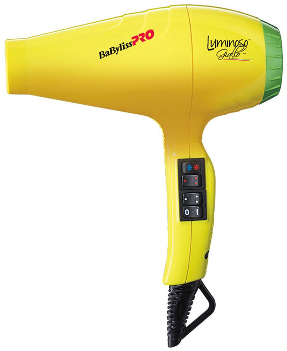 Профессиональный фен BaByliss PRO Luminoso Giallo Ionic BAB6350IYE 2100W - 14