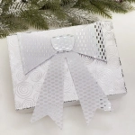 Бант на ёлку «Сияние» 20*26 см, Серебро