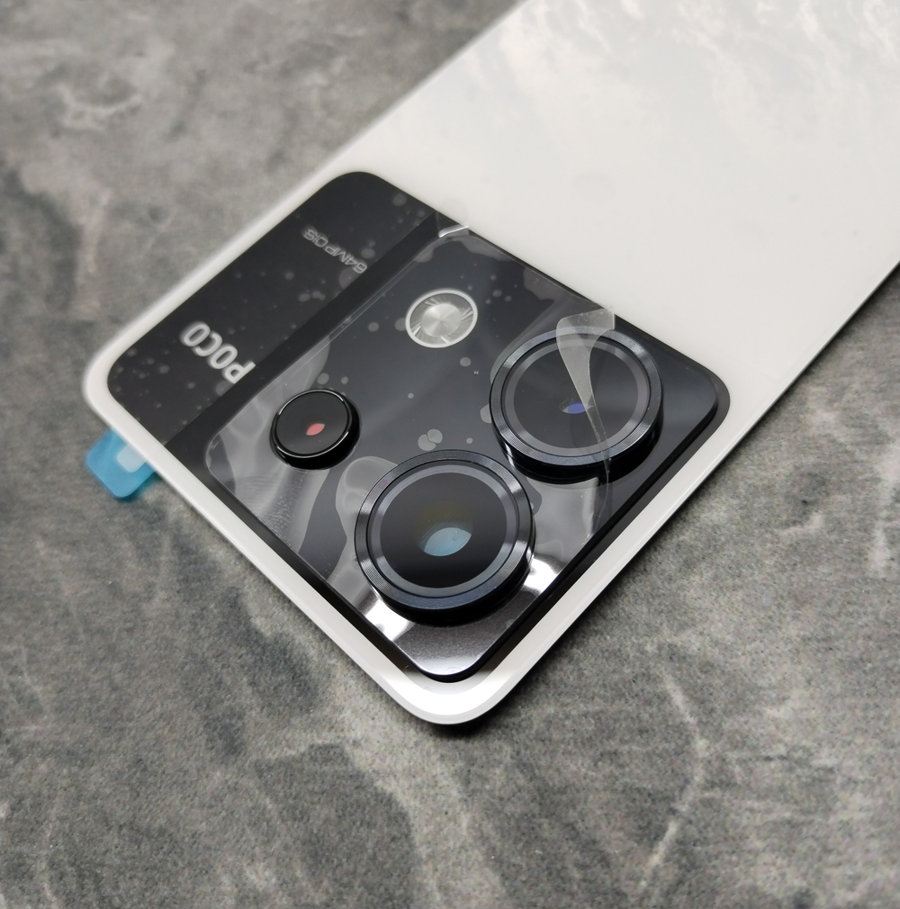 Poco X6 (23122PCD1G) - Задняя крышка (корпус) в сборе Стекло задней камеры + вспышки (ORIG-SP)