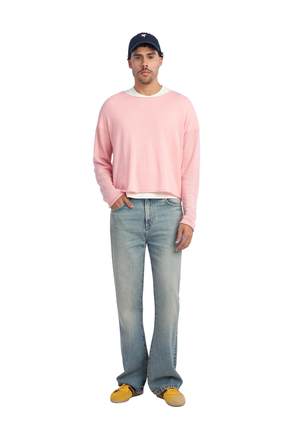 ZARA X BENITO ANTONIO СВИТЕР УКОРОЧЕННОГО КРОЯ, РОЗОВЫЙ