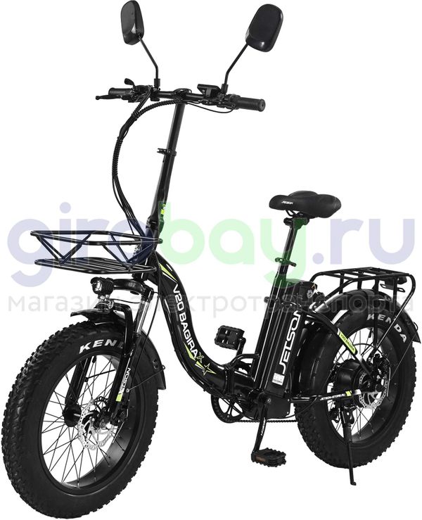 Электровелосипед Jetson V20 BAGIRA X (48v/25Ah) - Чёрный